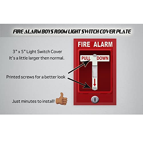Fire Alarm Cool Light Switch Plate Cover for Teens Room Fun Novelty Gift Decorative Decor Bedroom (Fire Alarm) | The Storepaperoomates Retail Market - Fast Affordable Shopping