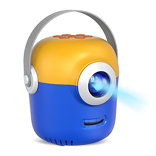 Mini Video Projector for Kids Gift Home Theater Cartoon Tv Movie Projecter Portable, Compatible with USB,Smart Phone,iPhone,Laptop,SD Cards | The Storepaperoomates Retail Market - Fast Affordable Shopping