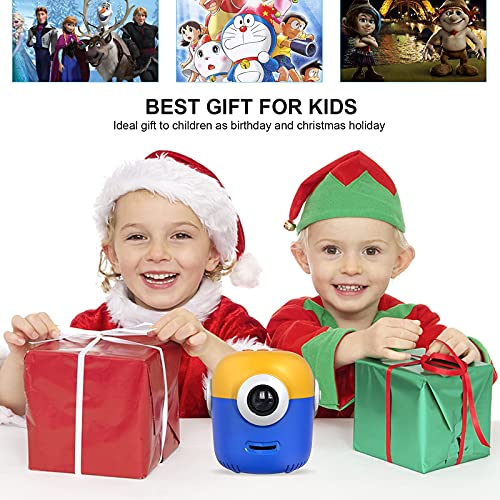 Mini Video Projector for Kids Gift Home Theater Cartoon Tv Movie Projecter Portable, Compatible with USB,Smart Phone,iPhone,Laptop,SD Cards | The Storepaperoomates Retail Market - Fast Affordable Shopping