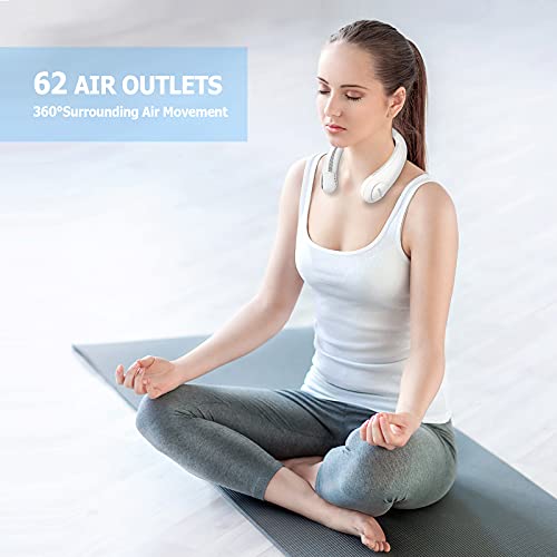 Portable Neck Fan, Asarly Hands Free Bladeless Fan Wearable Personal Fan Battery Operated Fan, USB Rechargeable Neck Fans for Women Men Indoor Outdoor, 3 Speeds, 62 Air Outlet | The Storepaperoomates Retail Market - Fast Affordable Shopping