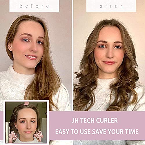 Jhtech Heatless Hair Curlers For Long Hair, Heatless Curling Rod Headband You Can To Sleep In Overnight, Soft Foam Hair Rollers, Curling Ribbon and Flexi Rods for Natural Hair (yellow) | The Storepaperoomates Retail Market - Fast Affordable Shopping
