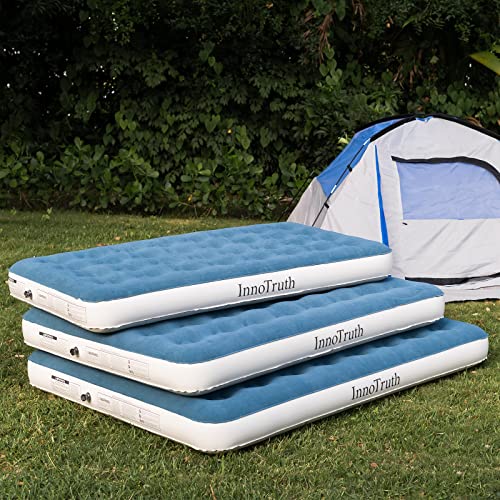InnoTruth Full Camping Air Mattress Bed, Single High Inflatable Airbed for Guests, Elevated Blow Up Mattresses with Handheld Rechargeable Pump, Portable and Foldable Bed for Home & Travel | The Storepaperoomates Retail Market - Fast Affordable Shopping