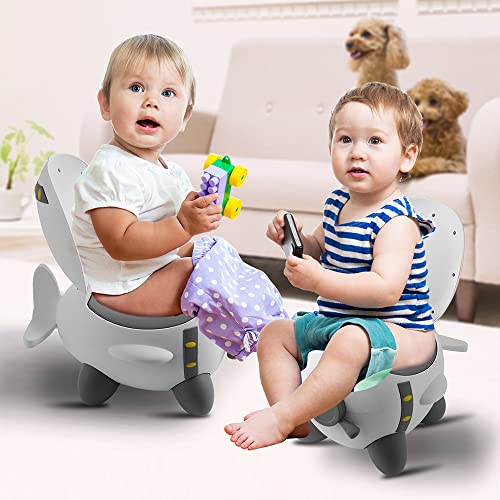 INTOP Airplane Kids Potty Training Toilet, Christmas Gift for Boys and Girls, Toddlers,Backrest Baby Potty Training Seat Non-Slip with Splash Guard,Easy to Empty and Clean (Pink) | The Storepaperoomates Retail Market - Fast Affordable Shopping