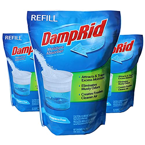 DampRid Fragrance Free Moisture Absorber, 42 oz. Refill Bag, White, 3 Count | The Storepaperoomates Retail Market - Fast Affordable Shopping