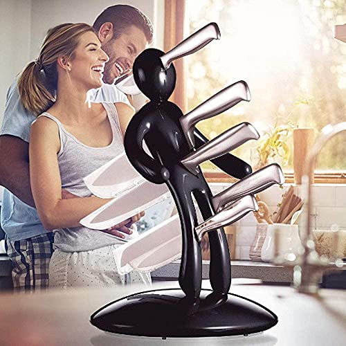 Kitchen Knife Block Set, Premium 5-Piece Novelty Stainless Steel Knife Block Set with Unique Holder (black) Premium Stabbing Stainless Steel Knife Set, Men are jerks -Pack of 5 (BLACK) | The Storepaperoomates Retail Market - Fast Affordable Shopping