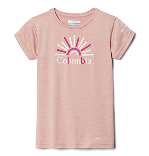 Columbia Youth Girls Mission Peak Short Sleeve Graphic Shirt, Faux Pink Heather Brand Rays, Small | The Storepaperoomates Retail Market - Fast Affordable Shopping