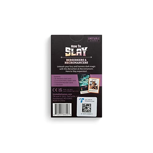 Here to Slay: Berserker & Necromancer Expansion Pack – Designed to be Added to Your Here to Slay Base Game | The Storepaperoomates Retail Market - Fast Affordable Shopping