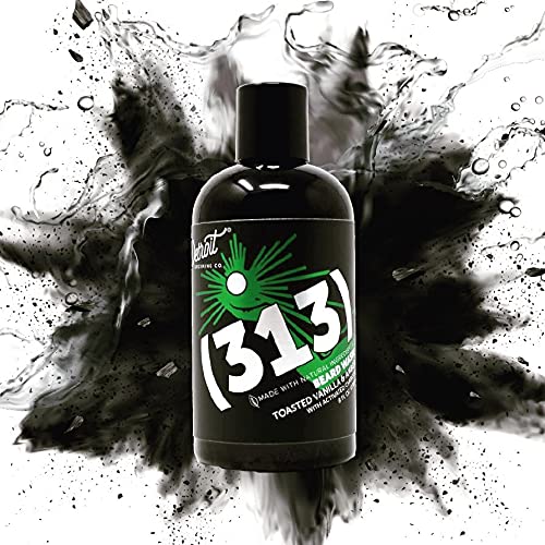 Detroit Grooming Co. Beard Wash With Activated Charcoal (313) Toasted Vanilla and Amber Scent, Plant-based, All Natural Cleanser with Essential Oils for Beard, Mustache Care and Skin Hydration (8 oz) | The Storepaperoomates Retail Market - Fast Affordable Shopping
