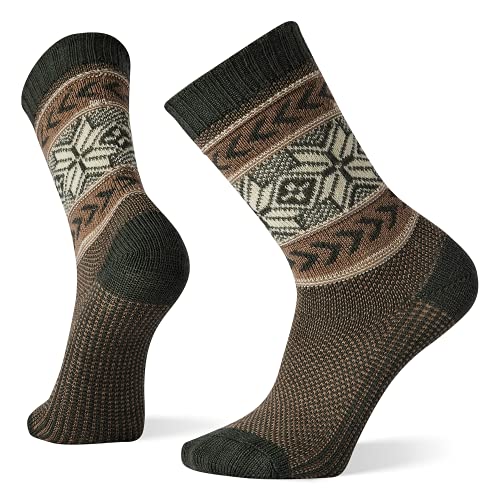 Smartwool Men’s Everyday Snowflake Pattern Crew Sock – Moisture-wicking, Odor-resistant Merino Wool Socks for Work & Casual Activities – Made in USA – XL, Dark Sage | The Storepaperoomates Retail Market - Fast Affordable Shopping