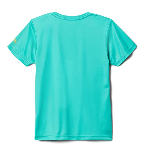 Columbia Youth Girls Tidal Tee PFG Heart Short Sleeve, Electric Turquoise/Sun Glow, Large | The Storepaperoomates Retail Market - Fast Affordable Shopping