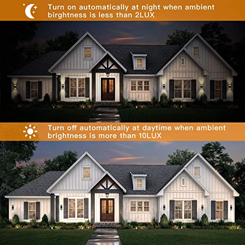 Tsiun Outdoor Lights, Waterproof Dusk to Dawn Outdoor Lighting with E26 Base Socket, Anti-Rust Porch Lights Modern Exterior Light Fixture for Patio,Doorway,2 Pack | The Storepaperoomates Retail Market - Fast Affordable Shopping