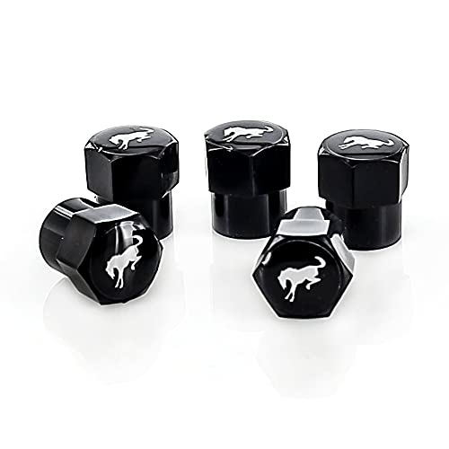 Ford Bronco Black ABS Plastic Tire Valve Stem Cap Covers (Pack of 5) | The Storepaperoomates Retail Market - Fast Affordable Shopping
