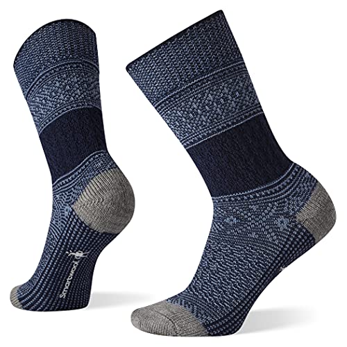 Smartwool Garter Stitch Texture Crew Mist Blue MD (Women’s Shoe 7-9.5) | The Storepaperoomates Retail Market - Fast Affordable Shopping