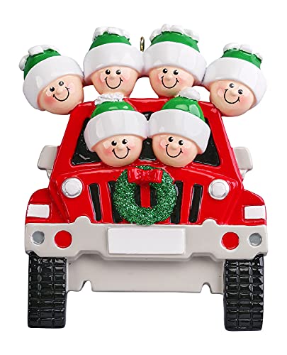 Personalized Family Ornament 2022 – Family of 6 Christmas Ornament 2022 – Travel SUV Ornament Family of 6 Ornament 2022 Travel Ornaments for Christmas Tree 2022 – Free Customization | The Storepaperoomates Retail Market - Fast Affordable Shopping