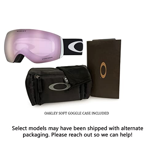 Oakley Flight Deck L OO7050 Black / Prizm Snow Hi Pink Ski Goggles For Men For Women + BUNDLE with Designer iWear Eyewear Kit | The Storepaperoomates Retail Market - Fast Affordable Shopping