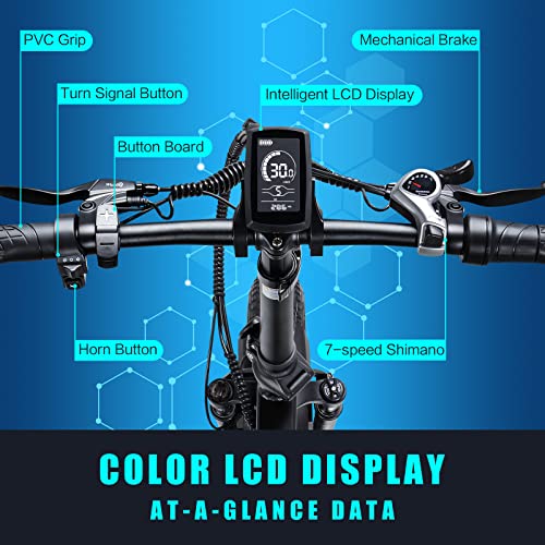 VITILAN V3 Electric Bike for Adults,Foldable 20”x4.0 Fat Tire Electric Bicycle with 750W Motor 13.4AH Removable Lithium-Battery Ebike 32MPH Maximum Speed，Shimano 7-Speed | The Storepaperoomates Retail Market - Fast Affordable Shopping