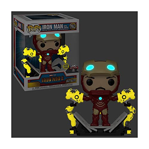 Pop! Iron Man 2: Iron Man MKIV with Gantry Glow-in-The-Dark Deluxe Vinyl Figure | The Storepaperoomates Retail Market - Fast Affordable Shopping
