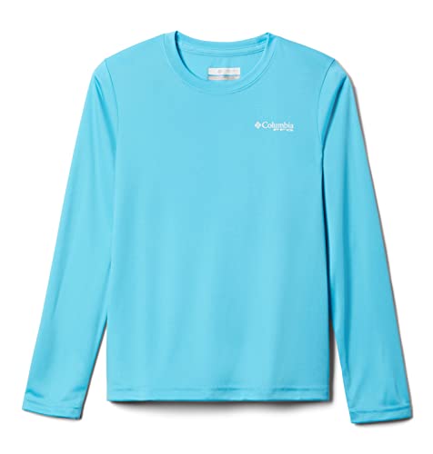 Columbia Youth Boys Terminal Tackle PFG Triangle Logo Long Sleeve, Atoll/White, Large | The Storepaperoomates Retail Market - Fast Affordable Shopping