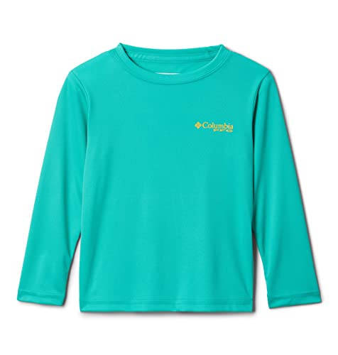 Columbia Youth Boys Terminal Tackle PFG Triangle Logo Long Sleeve, Electric Turquoise/Sun Glow, XX-Small | The Storepaperoomates Retail Market - Fast Affordable Shopping