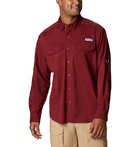 Columbia Men’s Blood and Guts Zero Woven Long Sleeve, Red Jasper, Medium | The Storepaperoomates Retail Market - Fast Affordable Shopping