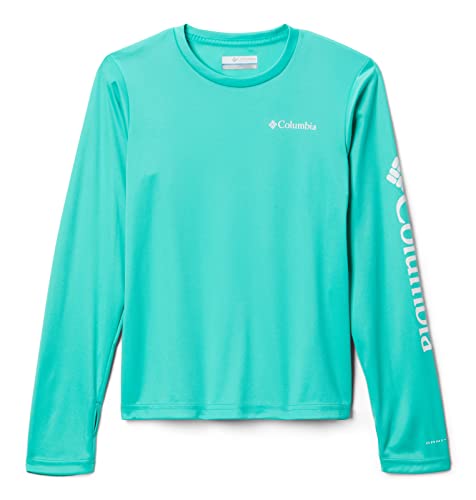 Columbia Youth Unisex Fork Stream Long Sleeve Shirt, Electric Turquoise, Medium | The Storepaperoomates Retail Market - Fast Affordable Shopping