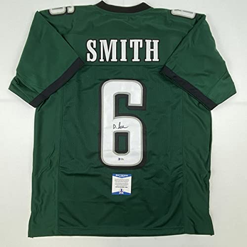Autographed/Signed Devonta Smith Philadelphia Green Football Jersey Beckett BAS COA | The Storepaperoomates Retail Market - Fast Affordable Shopping