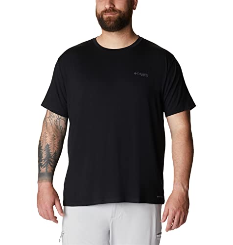 Columbia Men’s PFG Fish Flag Tech Tee Short Sleeve, Black/Graphite Gradient, XX-Large | The Storepaperoomates Retail Market - Fast Affordable Shopping