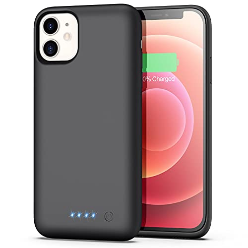 Battery Case for iPhone 12/12 Pro,[6800mAh] Protective Portable Charging Case Rechargeable Charger Case Extended Battery Pack for Apple iPhone 12/12 Pro (6.1inch) Black | The Storepaperoomates Retail Market - Fast Affordable Shopping