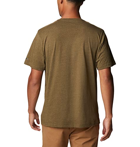 Columbia Men’s Thistletown Hills Graphic Short Sleeve, Olive Green Heather/Wanderland Graphic, Large | The Storepaperoomates Retail Market - Fast Affordable Shopping