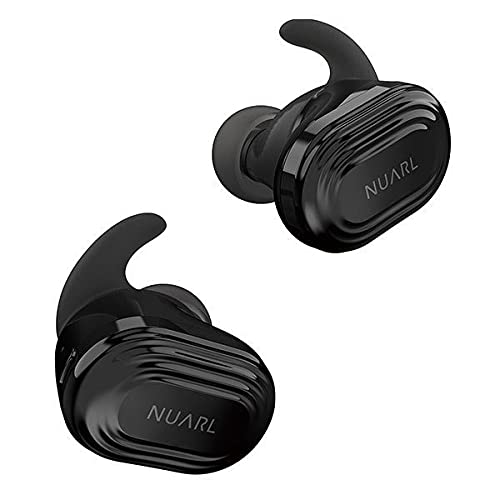NUARL N10 Plus Active Noise Canceling Completely Wireless Earphones Earbuds Multi-Point Support Bluetooth5.2 7hr Playback aptX AAC with HDSS IPX4 N10PLUS-PB(Piano Black)
