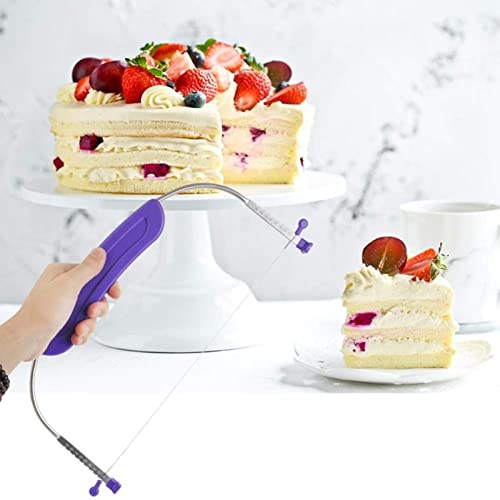 WAFJAMF Adjustable Cake Leveler Cutter, Professional Cake Slicer with Stainless Steel Wires and Handle for Leveling Tops of Layer Cakes Suitable for 10 Inch Cake | The Storepaperoomates Retail Market - Fast Affordable Shopping
