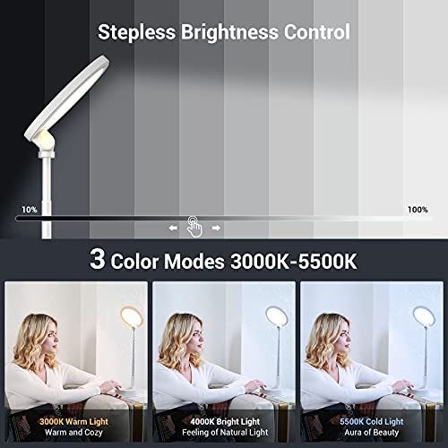 SmallRig Selection LED Desk Lamp, L10 Portable Touch Control Selfies Light with 3 Color Modes, CRI>90, Eyes-Caring LED Lamp for Video Recording, YouTube, Live Stream, Makeup, Selfie 3242 | The Storepaperoomates Retail Market - Fast Affordable Shopping