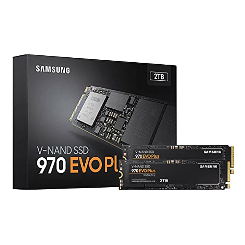 Samsung 970 EVO Plus SSD – 4TB (2TB x 2) M.2 NVMe Interface PCIe 3.0 x4 Internal Solid State Drive, 3,500MB/s with V-NAND 3 bit MLC Technology for Laptop Desktop and Crypto Chia Mining – MZ-V7S2T0B/AM