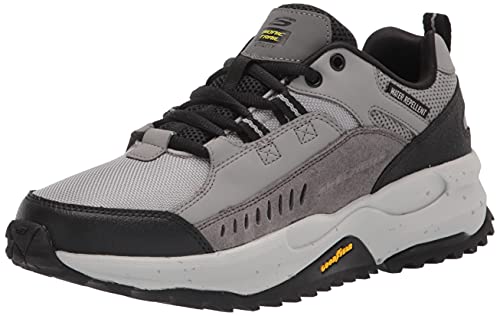 Skechers Men’s Bionic Trail Road Sneakers, Gray/Black, 10.5 W