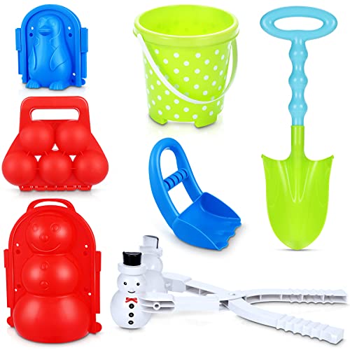 Snowball and Sand Molds Maker Tool – Snow Ball Toys Games for Kids Toddlers Duck Snowman with Handle for Adults Outdoor Snow Sand Beach Toy