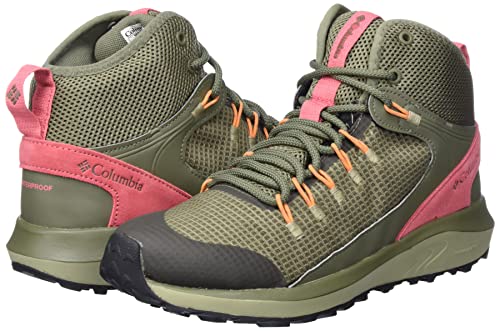 Columbia Trailstorm Mid Waterproof Hiking Boot – Women’s Stone Green/Wild Salmon, 8.0 | The Storepaperoomates Retail Market - Fast Affordable Shopping