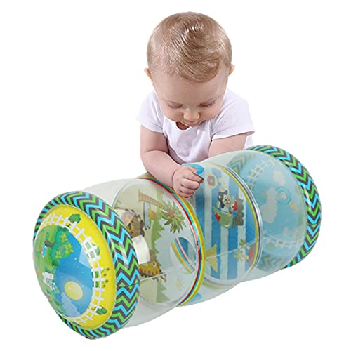 nicything Inflatable Baby Crawling Roller Toy, Lightweight Compact Beginner Crawl Along Training Roller, Early Development Exercise Roller Infant Toys for Toddlers Boys Girls