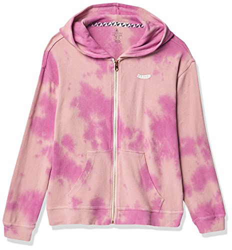 Volcom Girls’ Lived in Lounge Zip Fleece Sweatshirt, Faded Mauve, X-Small | The Storepaperoomates Retail Market - Fast Affordable Shopping