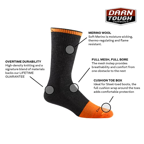 DARN TOUGH (2006) Steely Boot Midweight with Cushion w/ Full Cushion Toe Box Men’s Sock – (Timber, X-Large) | The Storepaperoomates Retail Market - Fast Affordable Shopping