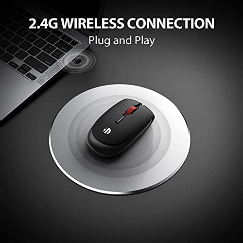 INPHIC Wireless Mouse, 2.4G Wireless Silent Computer Mouse with USB Receiver, 5 Adjustable DPI, 4 Buttons Slim Portable Cordless Mouse for Laptop, Desktop, Mac OS | The Storepaperoomates Retail Market - Fast Affordable Shopping
