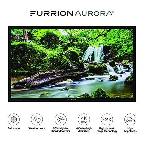 Furrion Aurora 55-inch Full Shade Outdoor TV (2021 Model)- Weatherproof, 4K UHD HDR LED Outdoor Television with Auto-Brightness Control – FDUF55CBS | The Storepaperoomates Retail Market - Fast Affordable Shopping