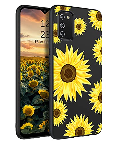 BENTOBEN Samsung Galaxy A02S Case, Galaxy A02S Case, Slim Fit Glow in The Dark Soft Flexible Bumper Shockproof Anti Scratch Non-Slip Protective Case Cover for Samsung Galaxy A02S 6.5 Inch, Sunflower