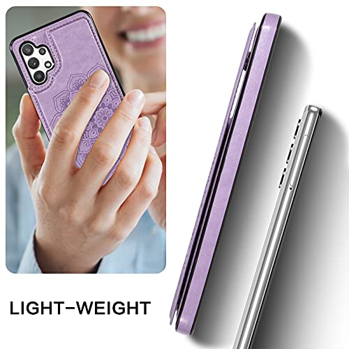 BENTOBEN Samsung Galaxy A32 5G Wallet Case, PU Leather Heavy Duty Rugged Shockproof Protective Cases with Card Slots Cash Holder Phone Case for Samsung Galaxy A32 5G 6.5 Inch 2021, Purple | The Storepaperoomates Retail Market - Fast Affordable Shopping