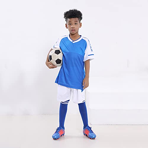 starmerx Boys Girls Firm Ground Soccer Cleats Kids Athletic Football Shoes (4,Blue) | The Storepaperoomates Retail Market - Fast Affordable Shopping