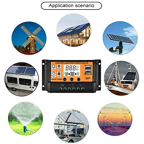 Bopfimer 100A MPPT Solar Panel Regulator Charge Controller Auto Focus Tracking 12V/24V | The Storepaperoomates Retail Market - Fast Affordable Shopping