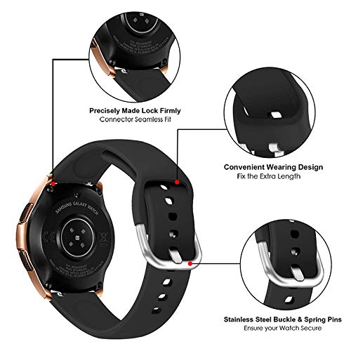 EnoYoo 10 Pack Bands Compatible with Samsung Galaxy Watch 4 40mm 44mm, Galaxy Watch 4 Classic 42mm 46mm, Galaxy Watch 5, Galaxy Watch 5 Pro, Galaxy Watch Active 2, 20mm Adjustable Silicone Sport Strap for Women Men, Small | The Storepaperoomates Retail Market - Fast Affordable Shopping
