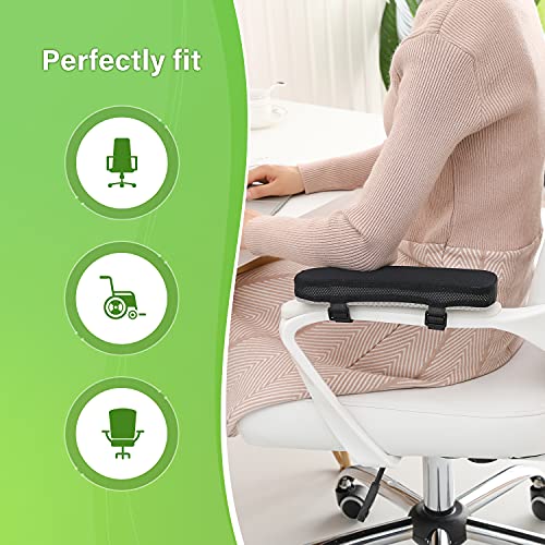 LargeLeaf Chair Armrest Cooling Gel Cushions Elbow Pillow Pressure Relief Office Chair Gaming Chair armrest with Memory Foam armrest Pads 2-Piece Set of Chair | The Storepaperoomates Retail Market - Fast Affordable Shopping