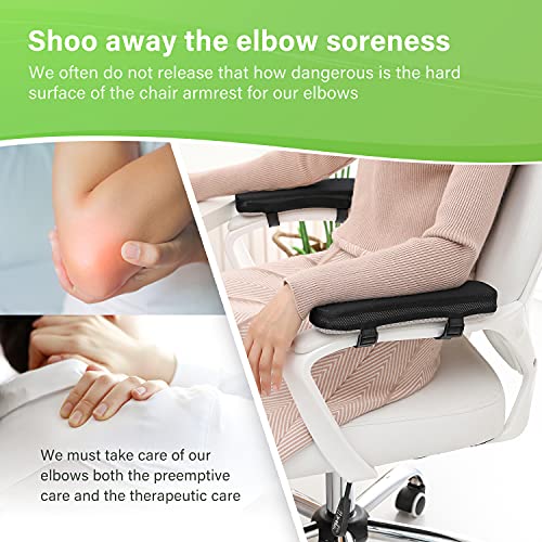 LargeLeaf Chair Armrest Cooling Gel Cushions Elbow Pillow Pressure Relief Office Chair Gaming Chair armrest with Memory Foam armrest Pads 2-Piece Set of Chair | The Storepaperoomates Retail Market - Fast Affordable Shopping
