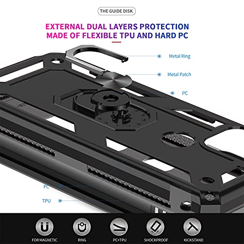 Moto G Stylus 5G Case, Motorola G Stylus 5G Case with [2 Pack] Tempered Glass Screen Protector, LeYi [Military Grade] Protective Phone Case Cover with Kickstand Ring for Motorola G Stylus 5G, Black | The Storepaperoomates Retail Market - Fast Affordable Shopping