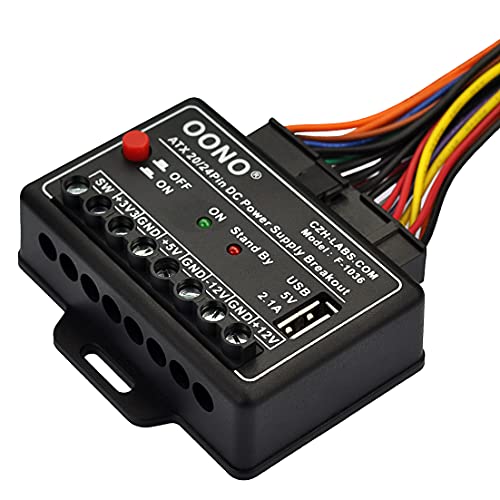OONO ATX 24/20-Pin DC Power Supply Breakout Module with 2.1A USB Port | The Storepaperoomates Retail Market - Fast Affordable Shopping
